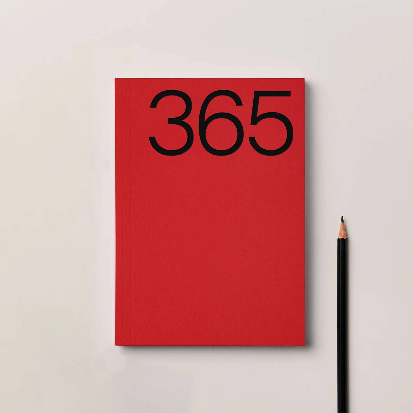Red A5 Lay Flat 365 undated planner