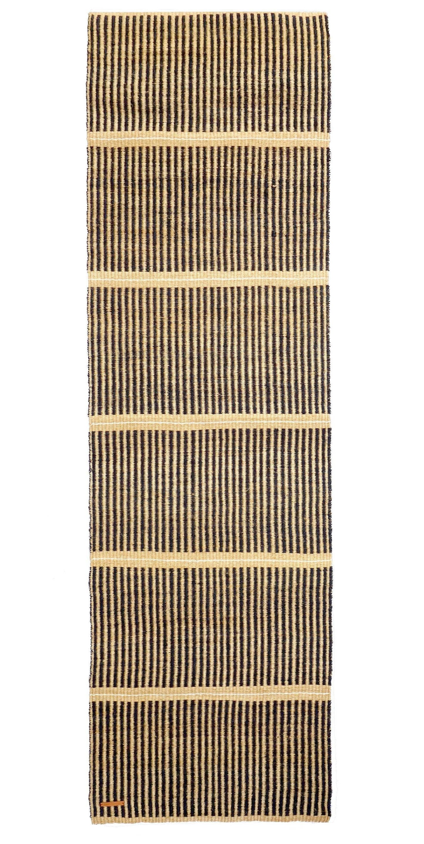 'Kichana' Natural & Black Woven Sisal Floor Mat