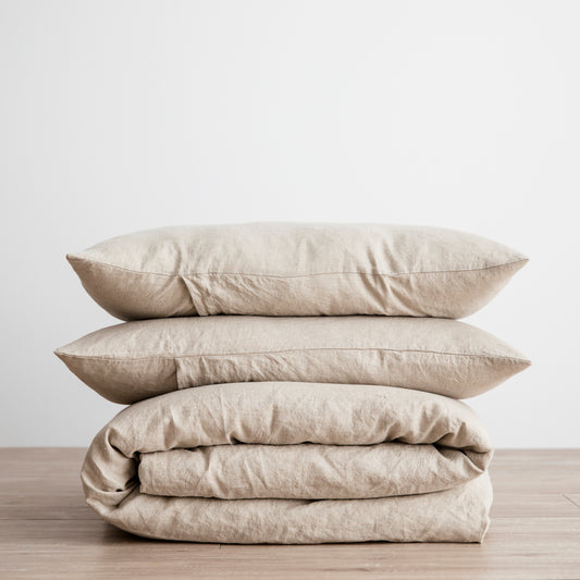 Natural Linen Duvet Cover Set