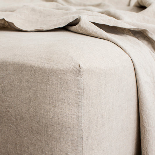 Natural Linen Fitted Sheet