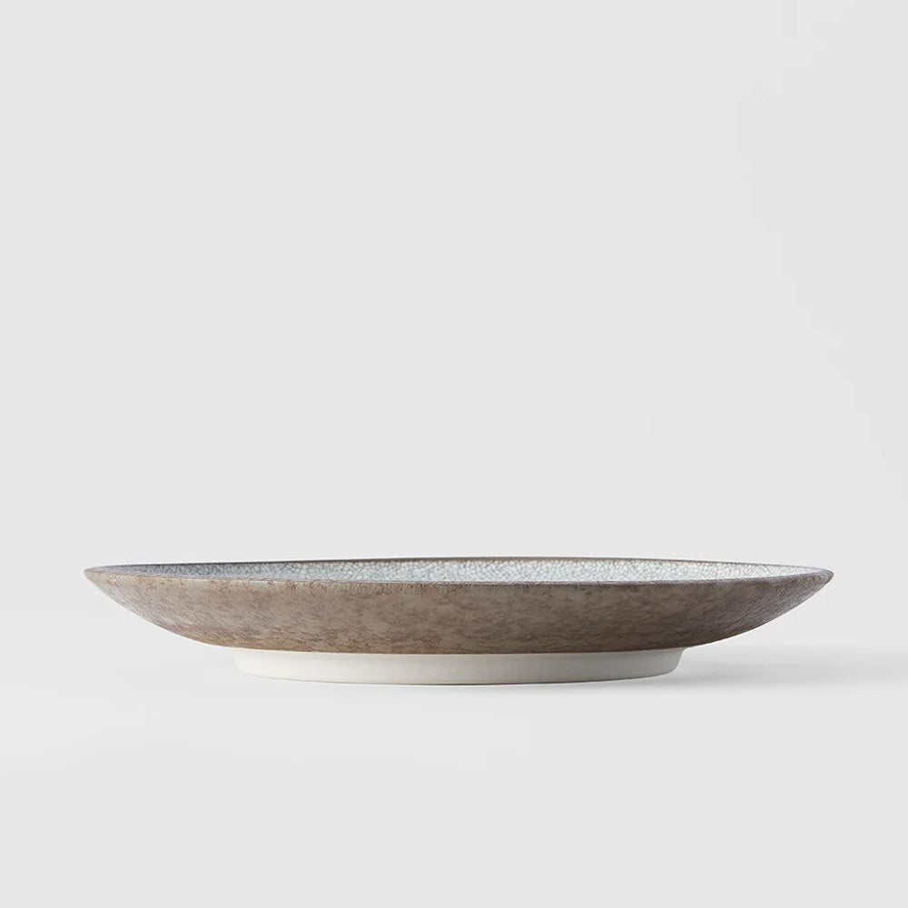 Crazed Grey Dinner Plate