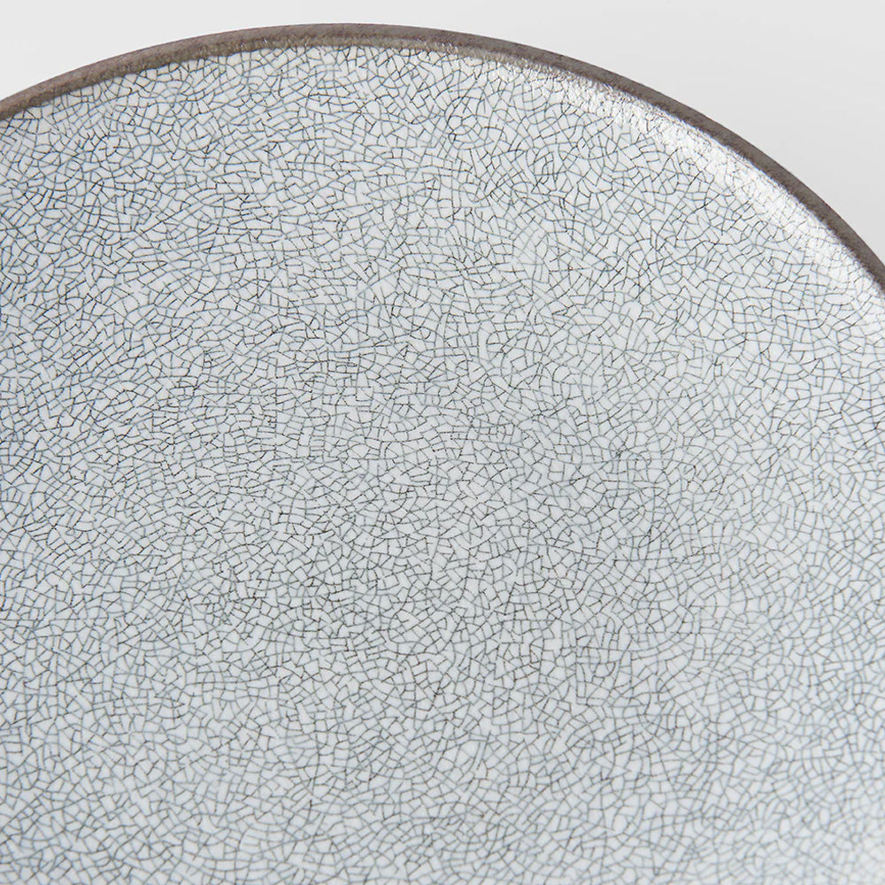 Crazed Grey Dinner Plate