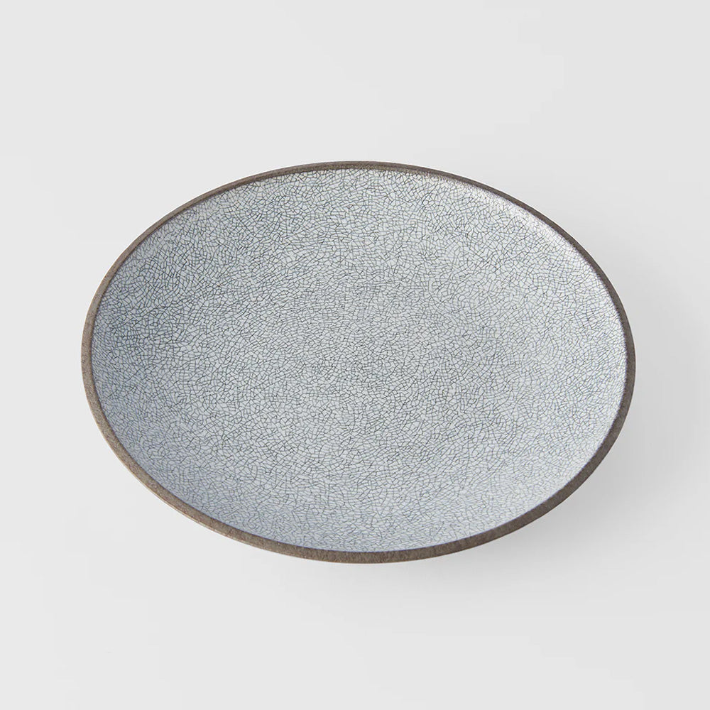 Crazed Grey Dinner Plate