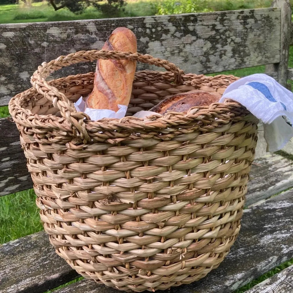 Round Flat Weave Basket
