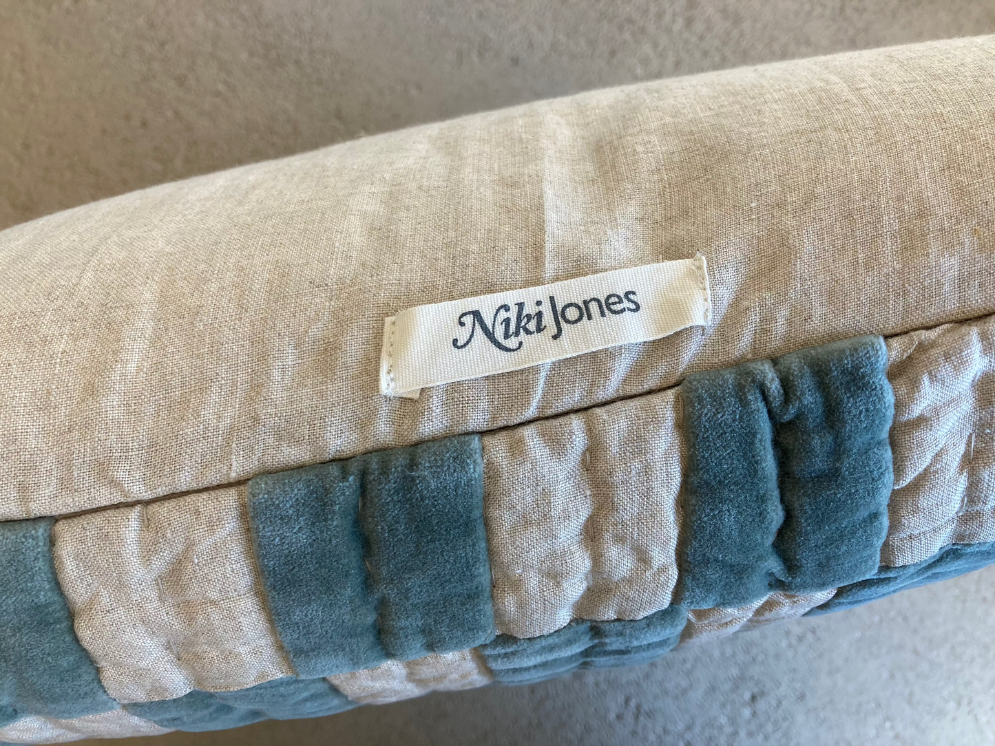 Checkerboard Cushion Pewter 50x50