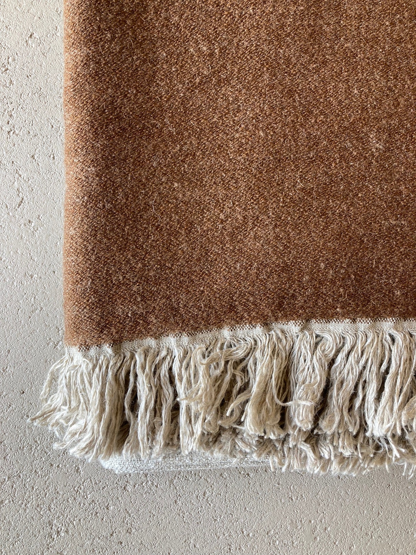 Libeco 'Foundry' Throw- Beeswax stripe 135x220
