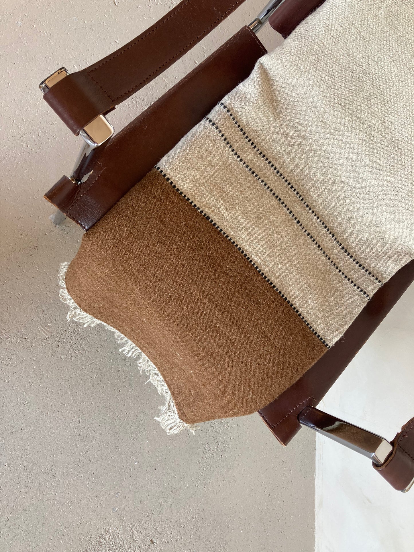 Libeco 'Foundry' Throw- Beeswax stripe 135x220