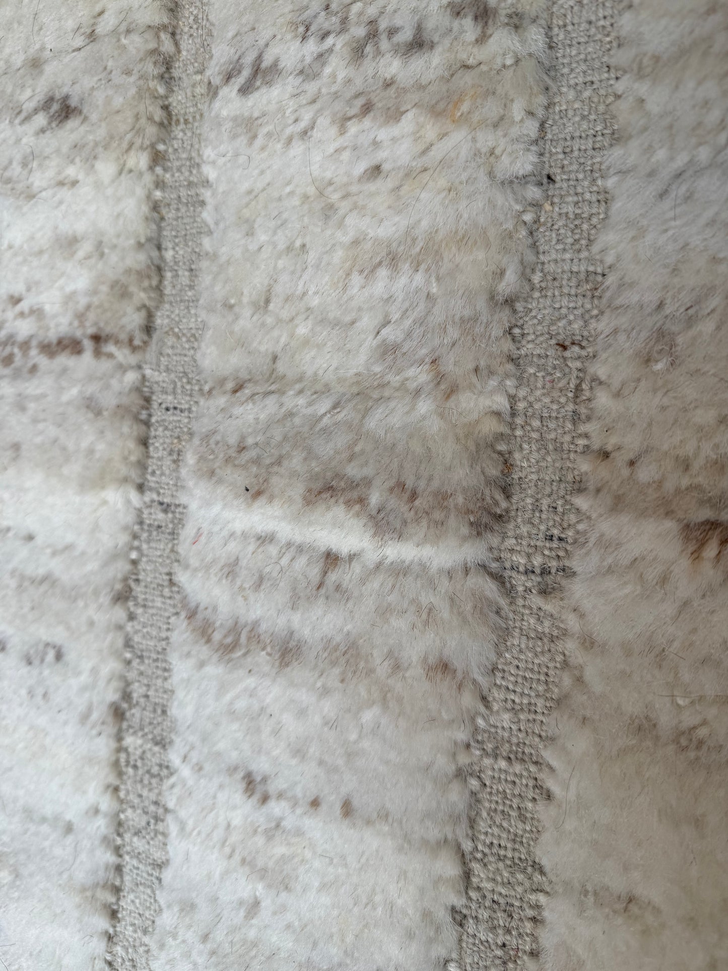 Beige Handwoven Cotton Runner 300x80