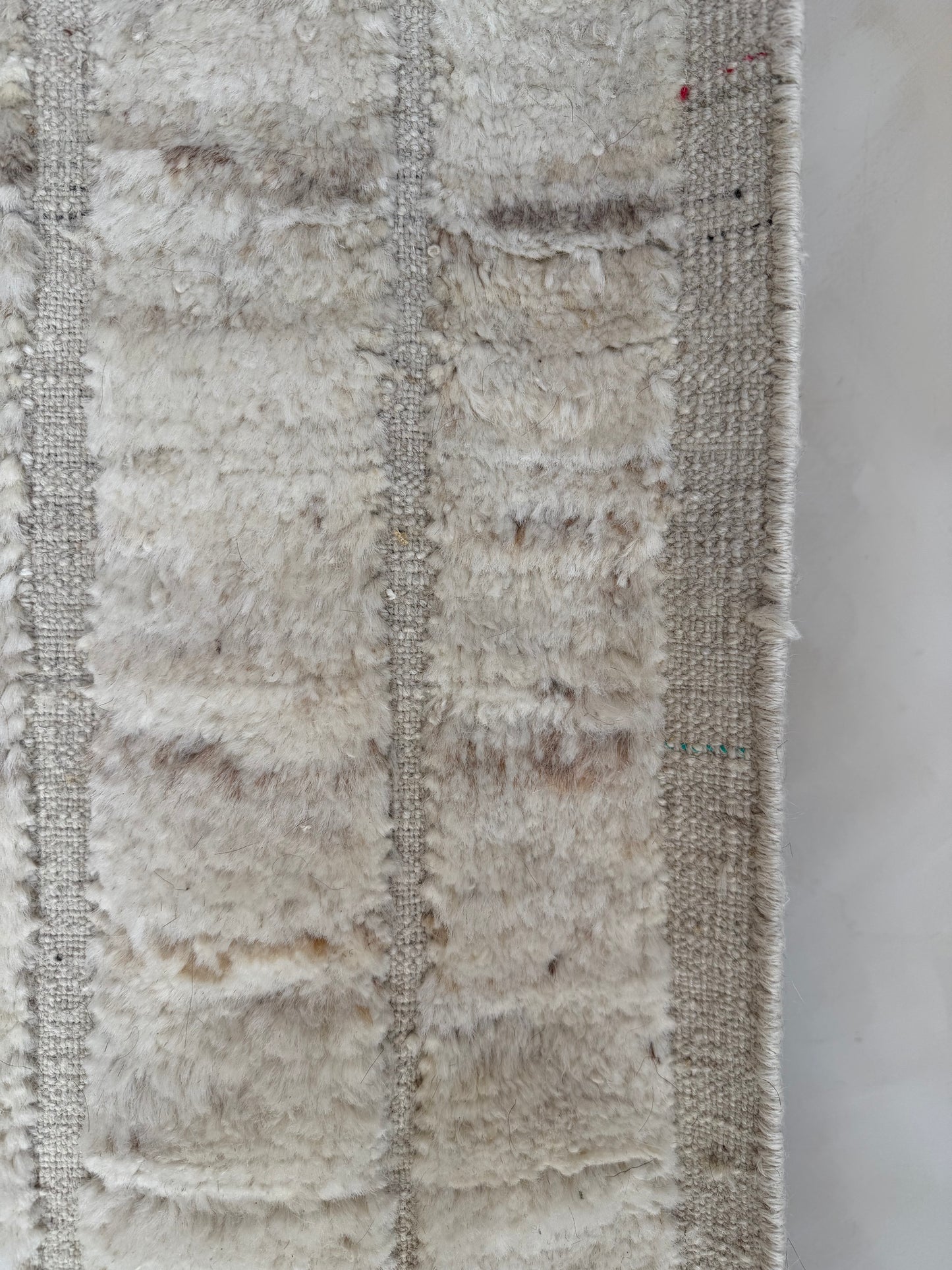 Beige Handwoven Cotton Runner 300x80