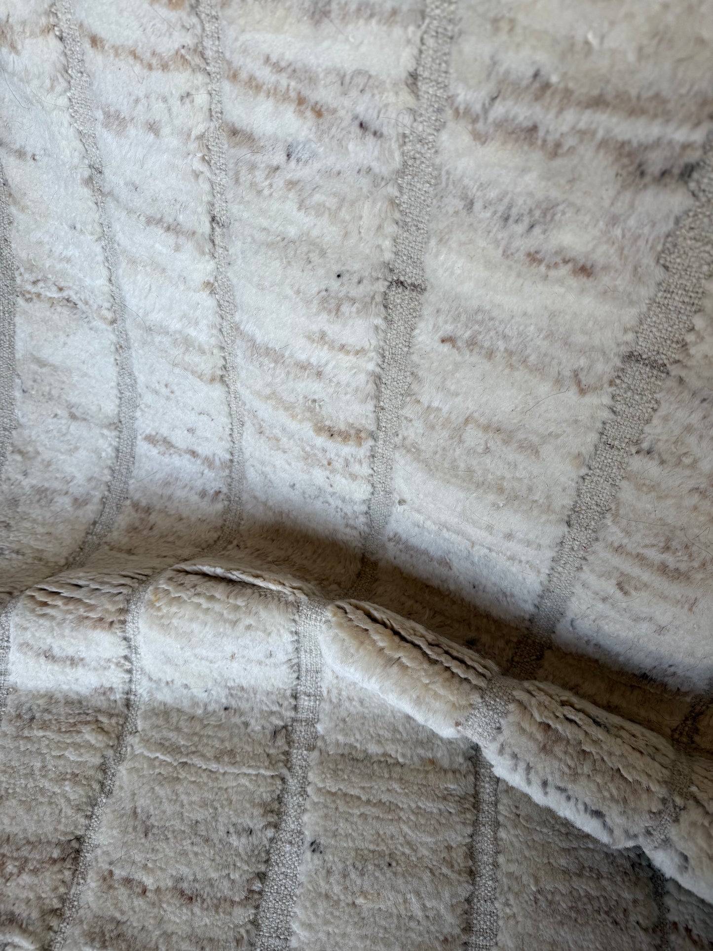 Beige Handwoven Cotton Runner 300x80
