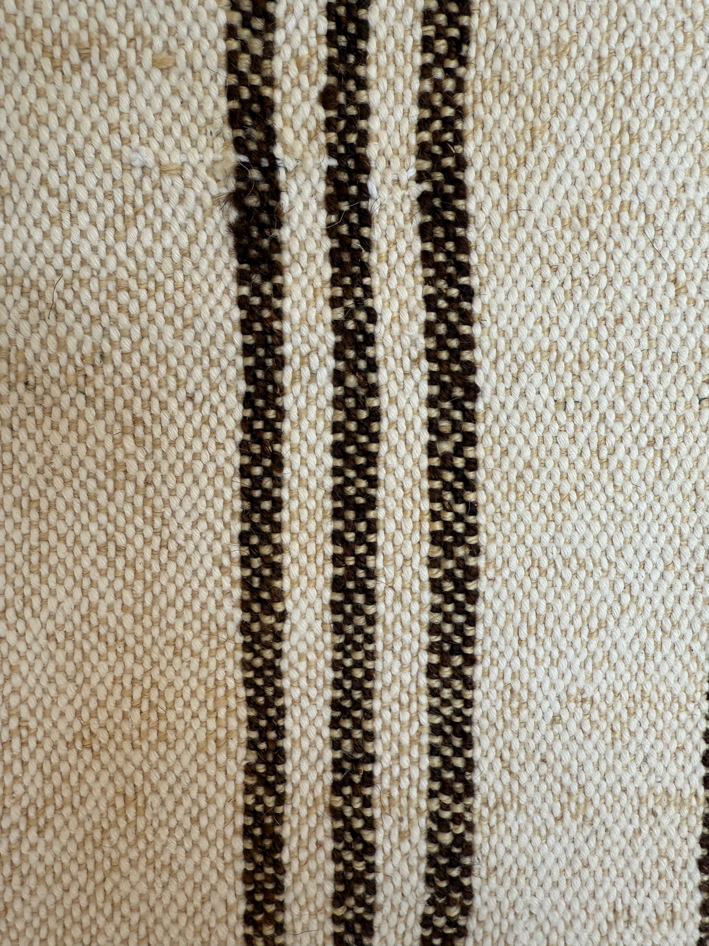 Vintage Embroidered Striped Kilim Rug 280x190