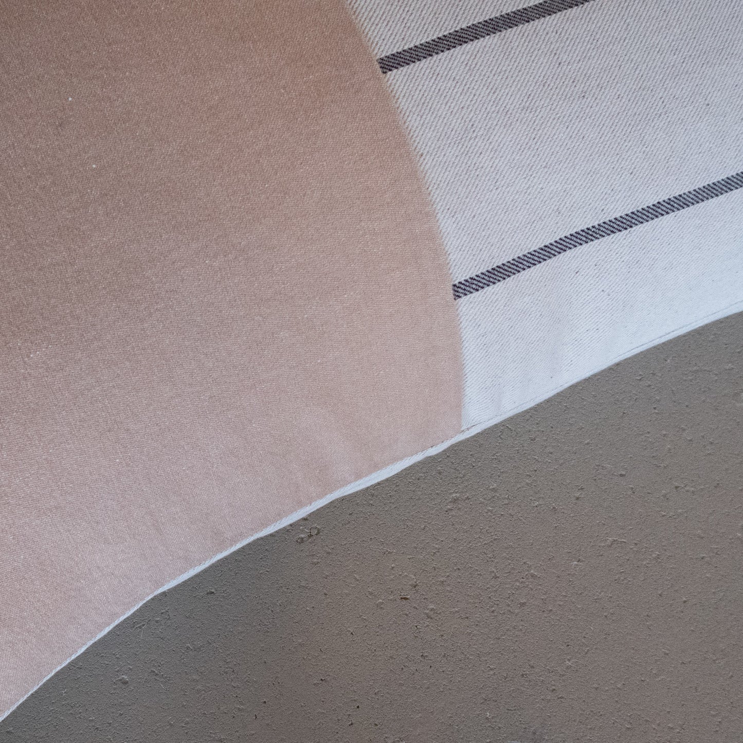 'Aiya’ Panelled Cushion Fawn 110x48