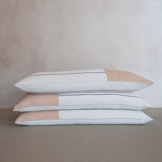 'Aiya’ Panelled Cushion Fawn 110x48