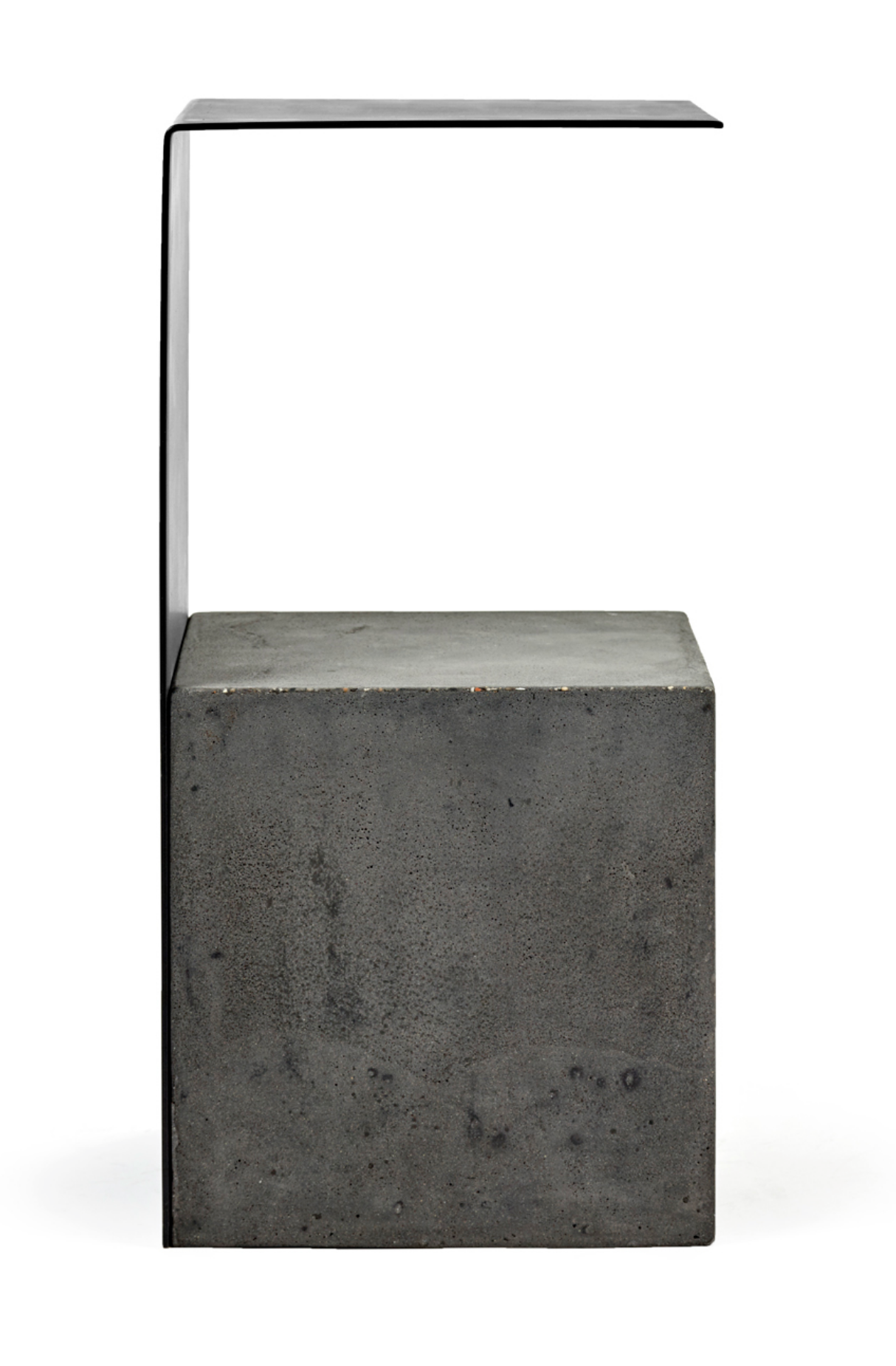 Serax Concrete and Steel Side Table
