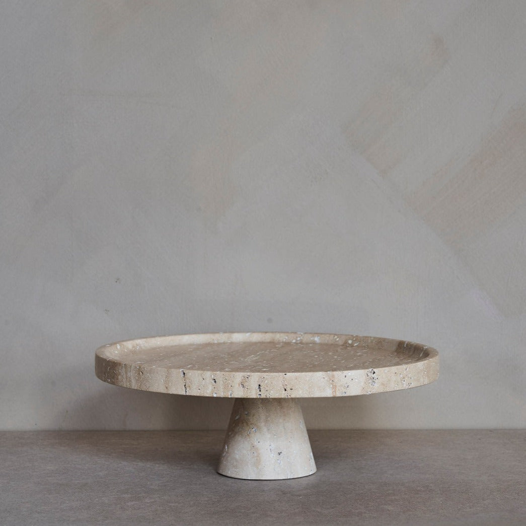 Travertine Cake Stand