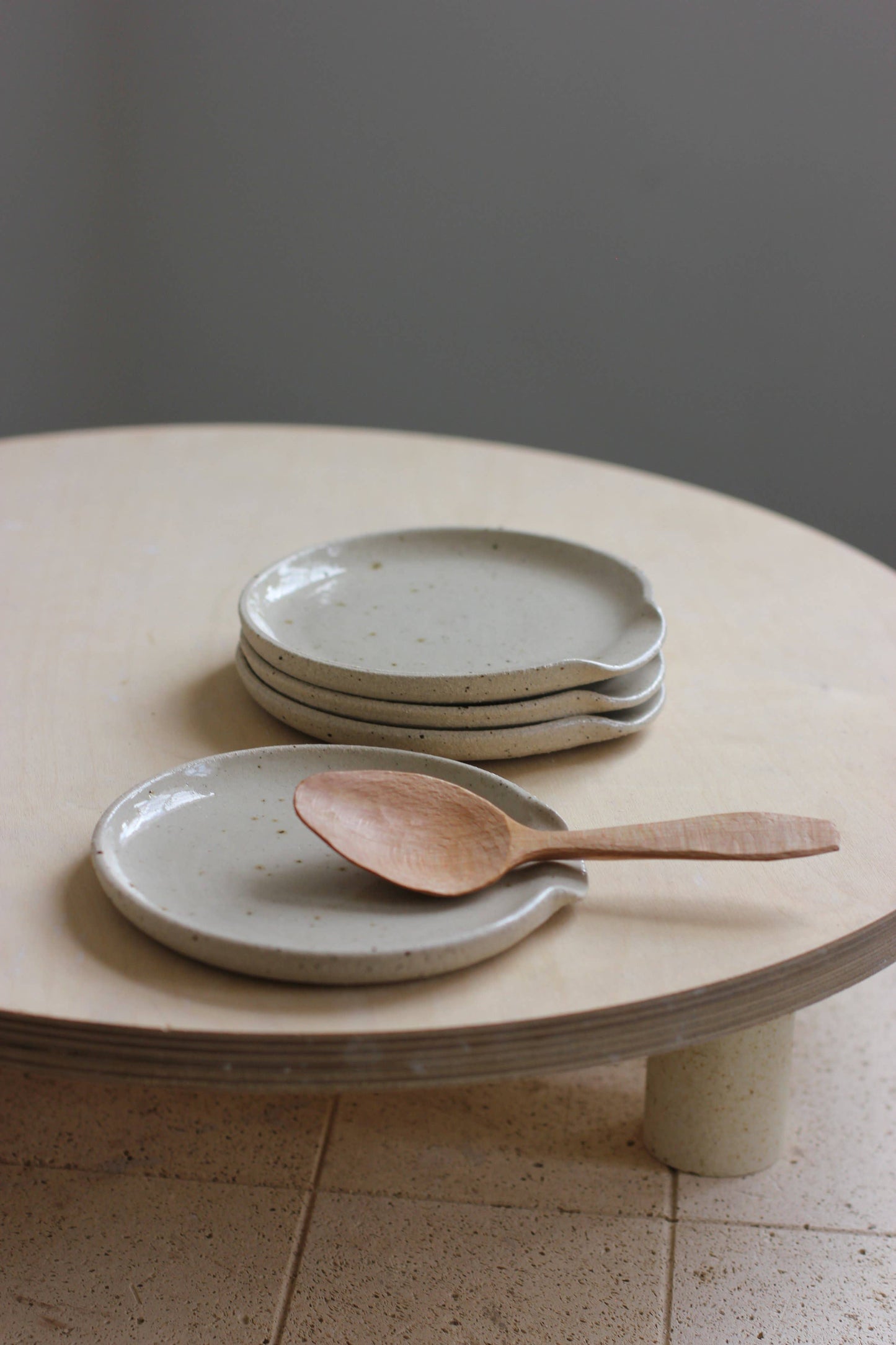 Eleanor Torbati Ceramic Spoon Rest - Speckled