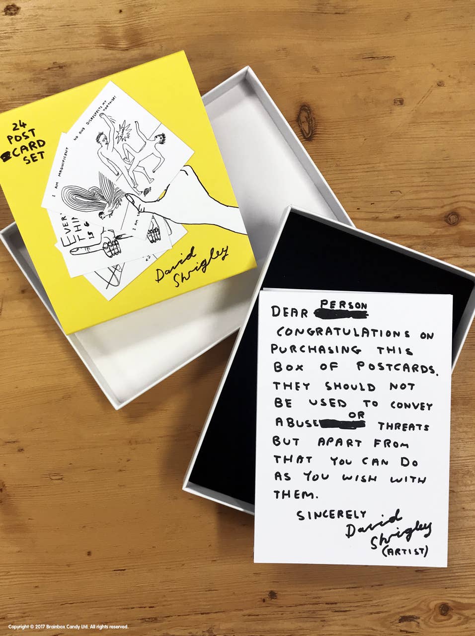 24 x David Shrigley Postcards Boxed