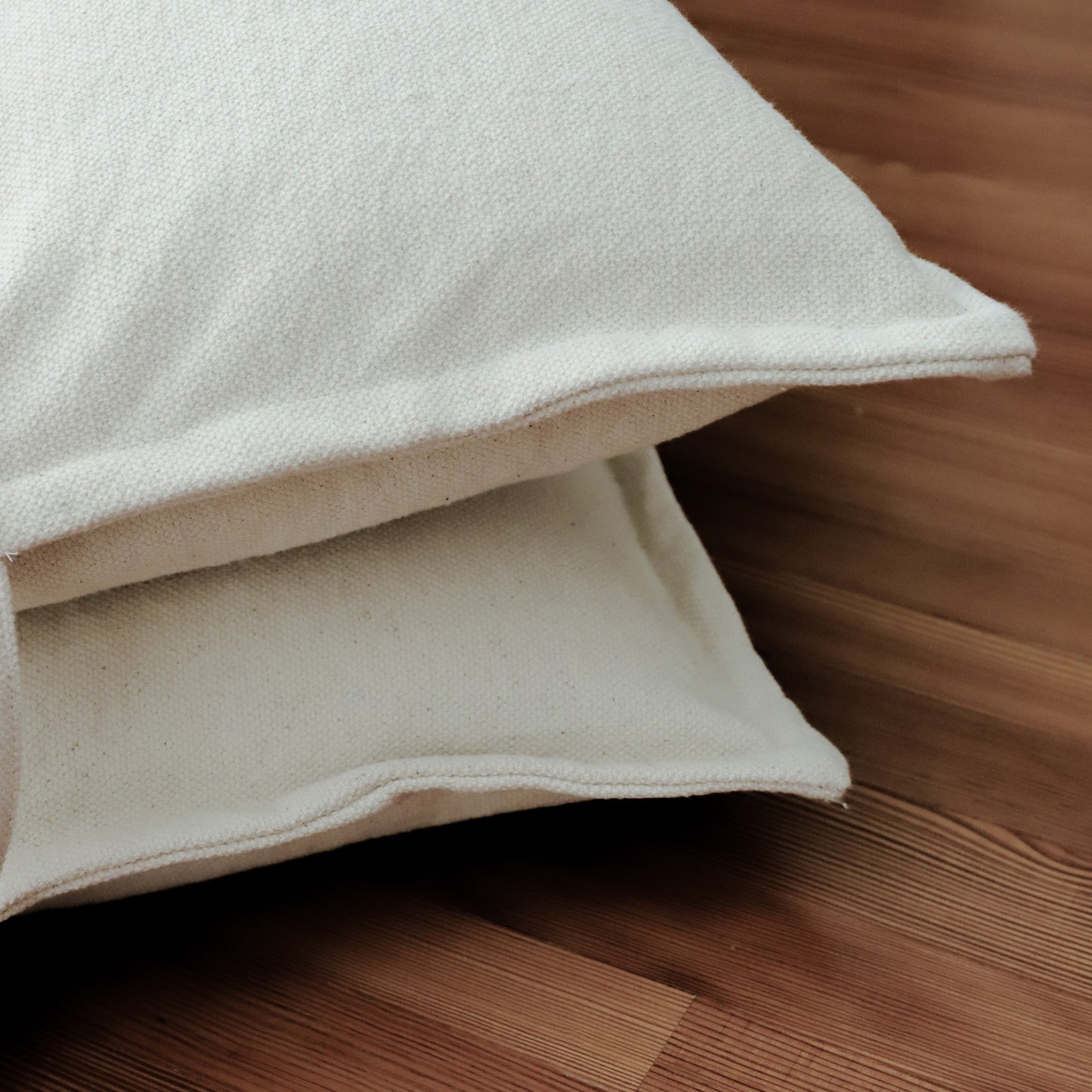 Cotton Floor Cushion Neutral 80x80