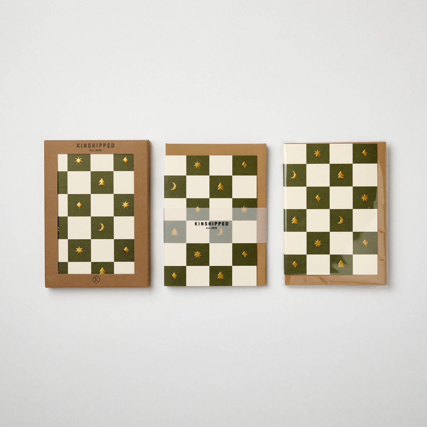 Pack of 6 Luxury, Embossed Christmas Cards