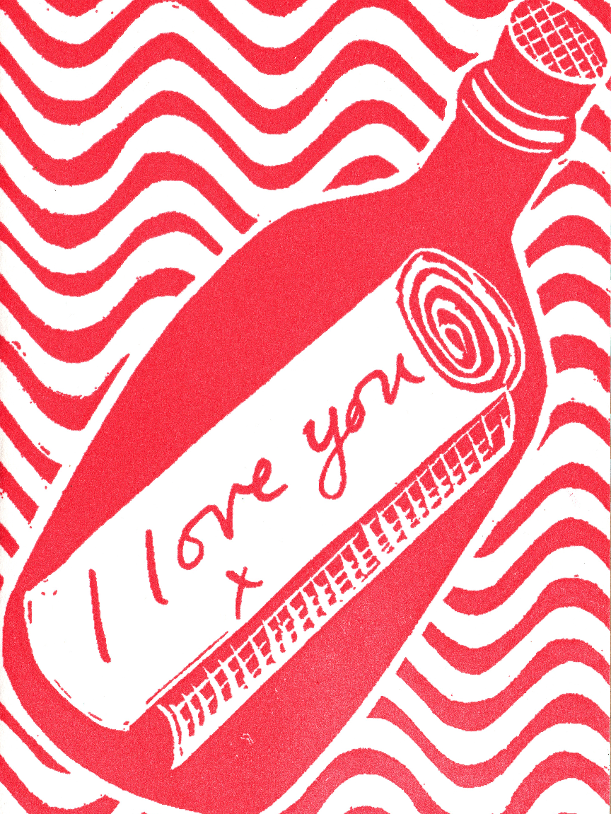 I Love You - Message In A Bottle Card