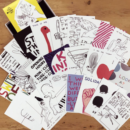 24 x David Shrigley Postcards Boxed