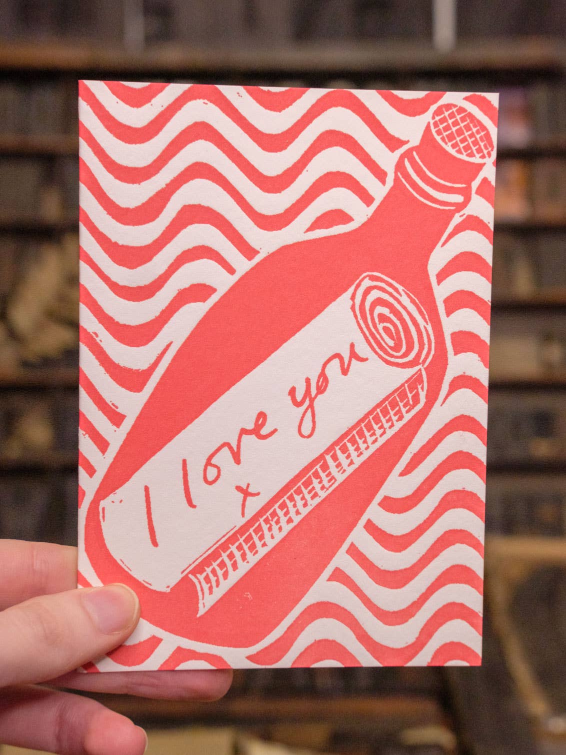 I Love You - Message In A Bottle Card