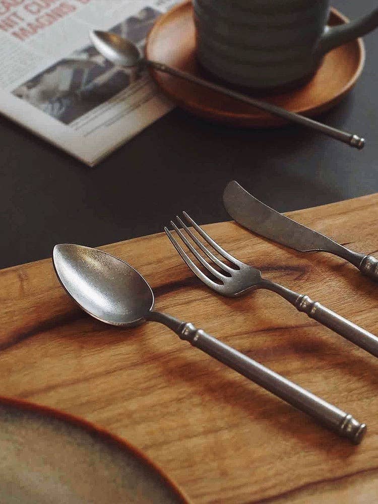 Gohobi Japanese Vintage Stainless Steel Cutlery - Set of 6