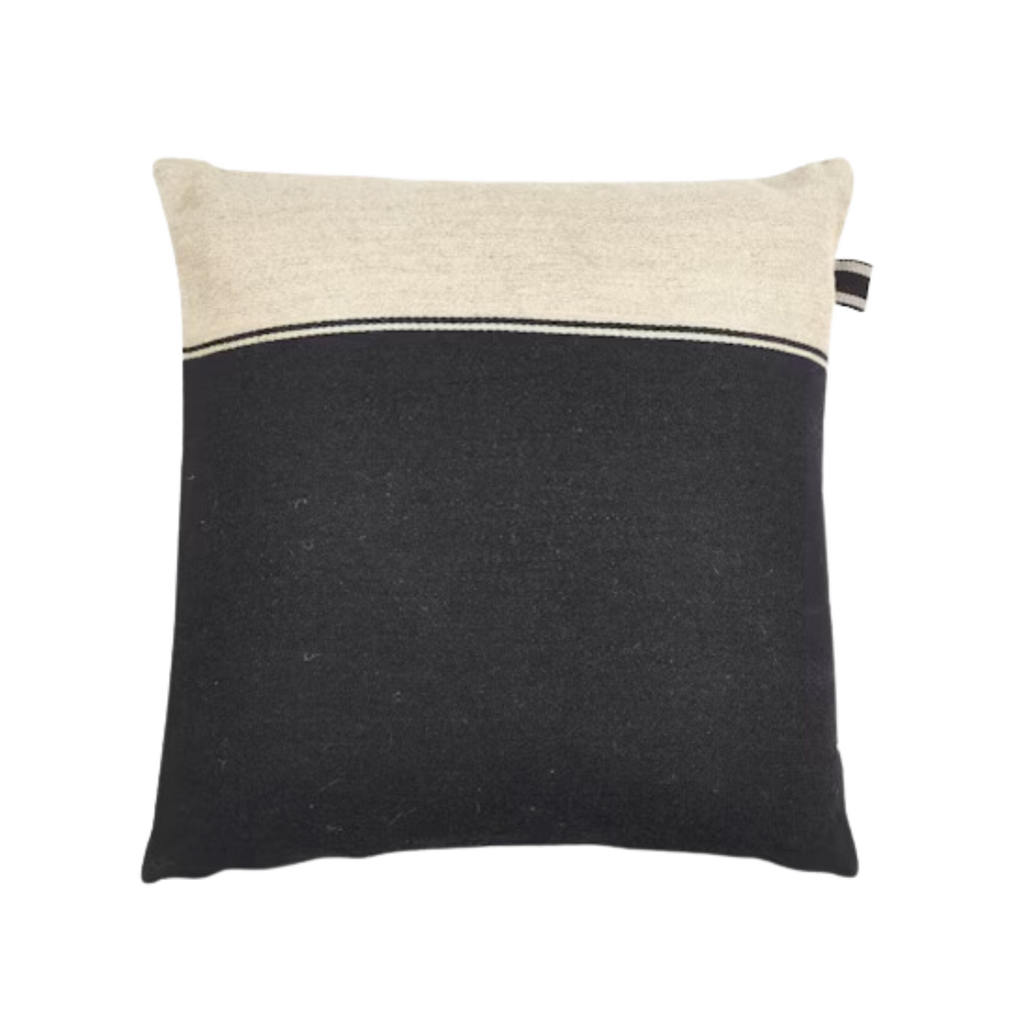 Libeco Marshall Cushion Cover Black Flax 63x63