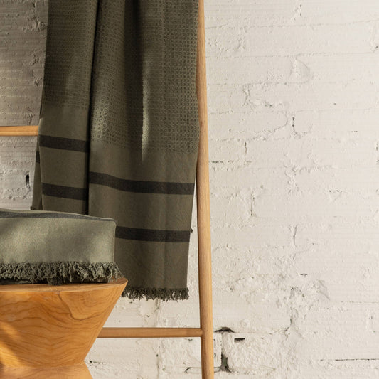 'Chennai' Towel - Olive