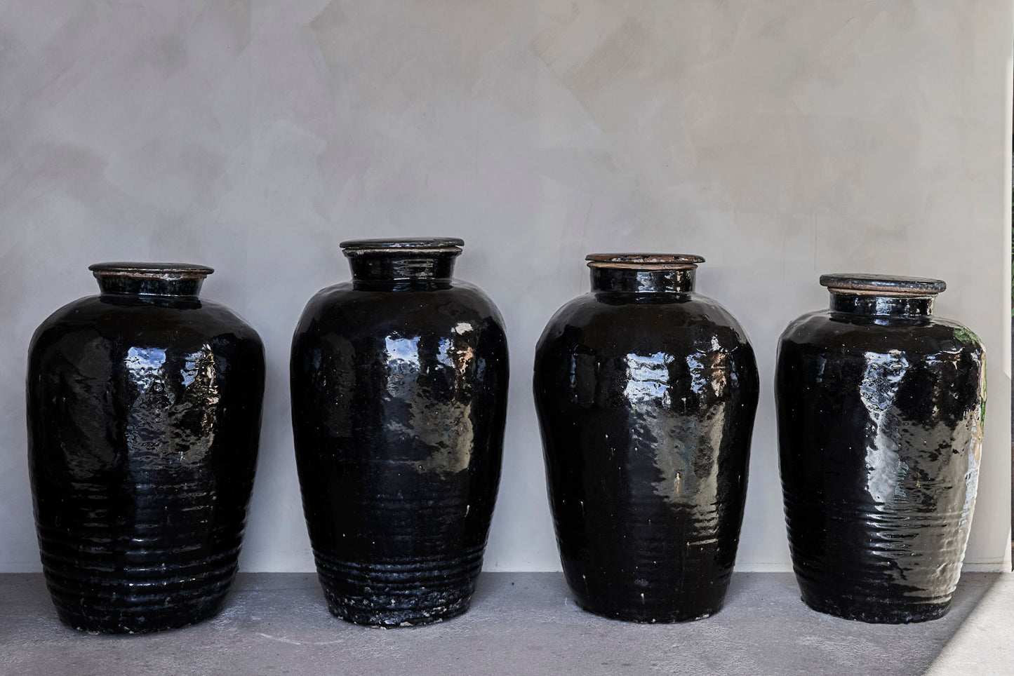 Antique Black Shanxi Pots