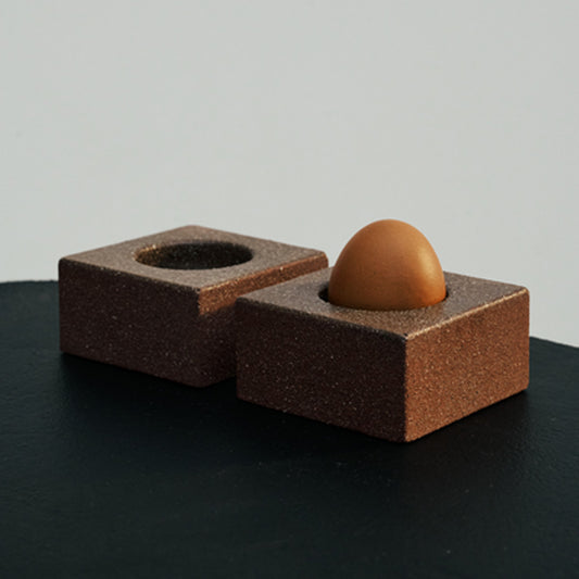 Serax Brown Concrete Egg Cup - Set of 2