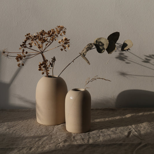 Domed Vase Trio by Clare Ceramics