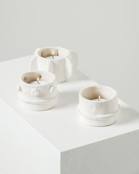 Serax Molly Beige Tealight holders - Set of 3