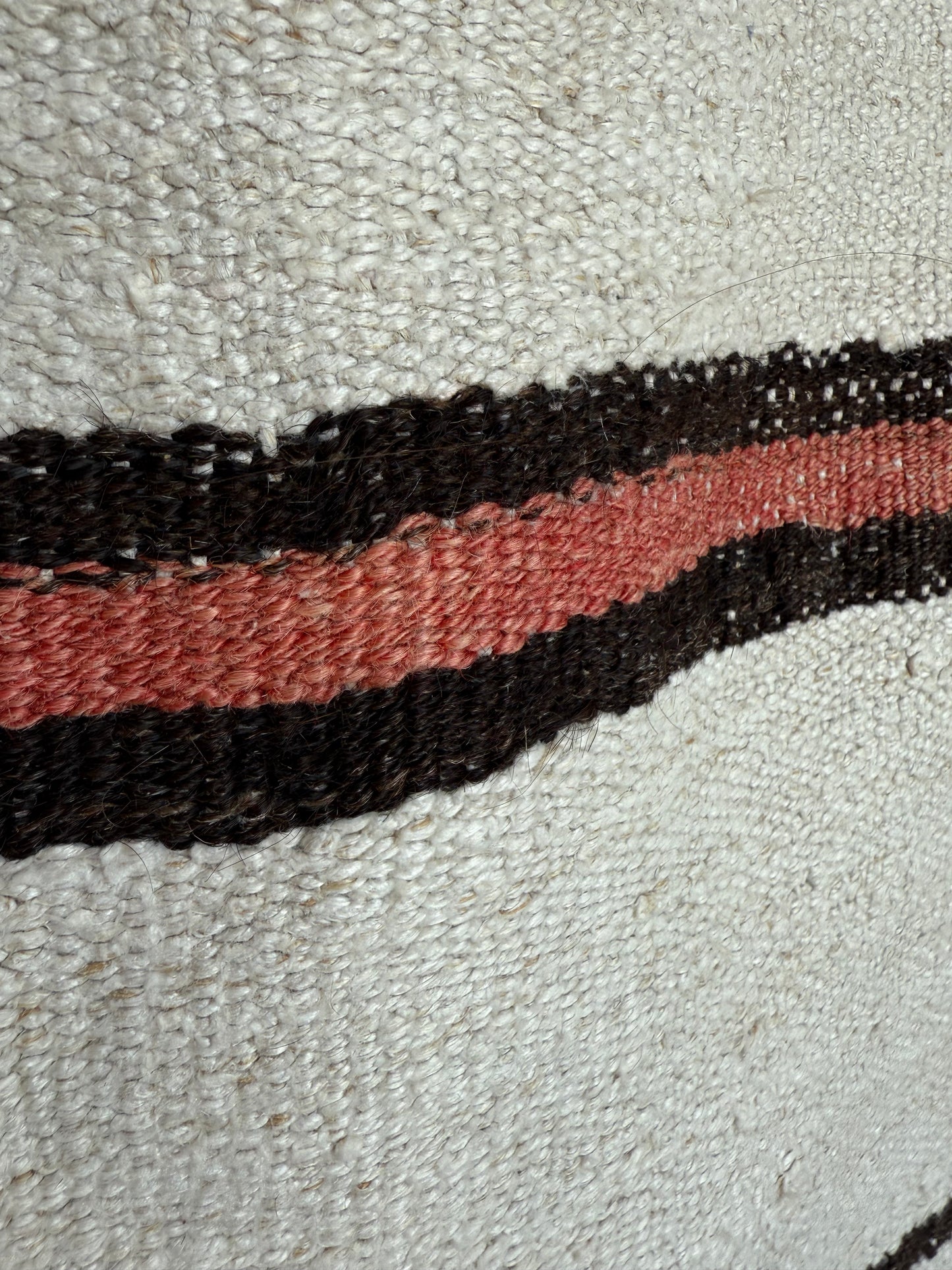 Vintage Natural and Claret Kilim Rug 340x185