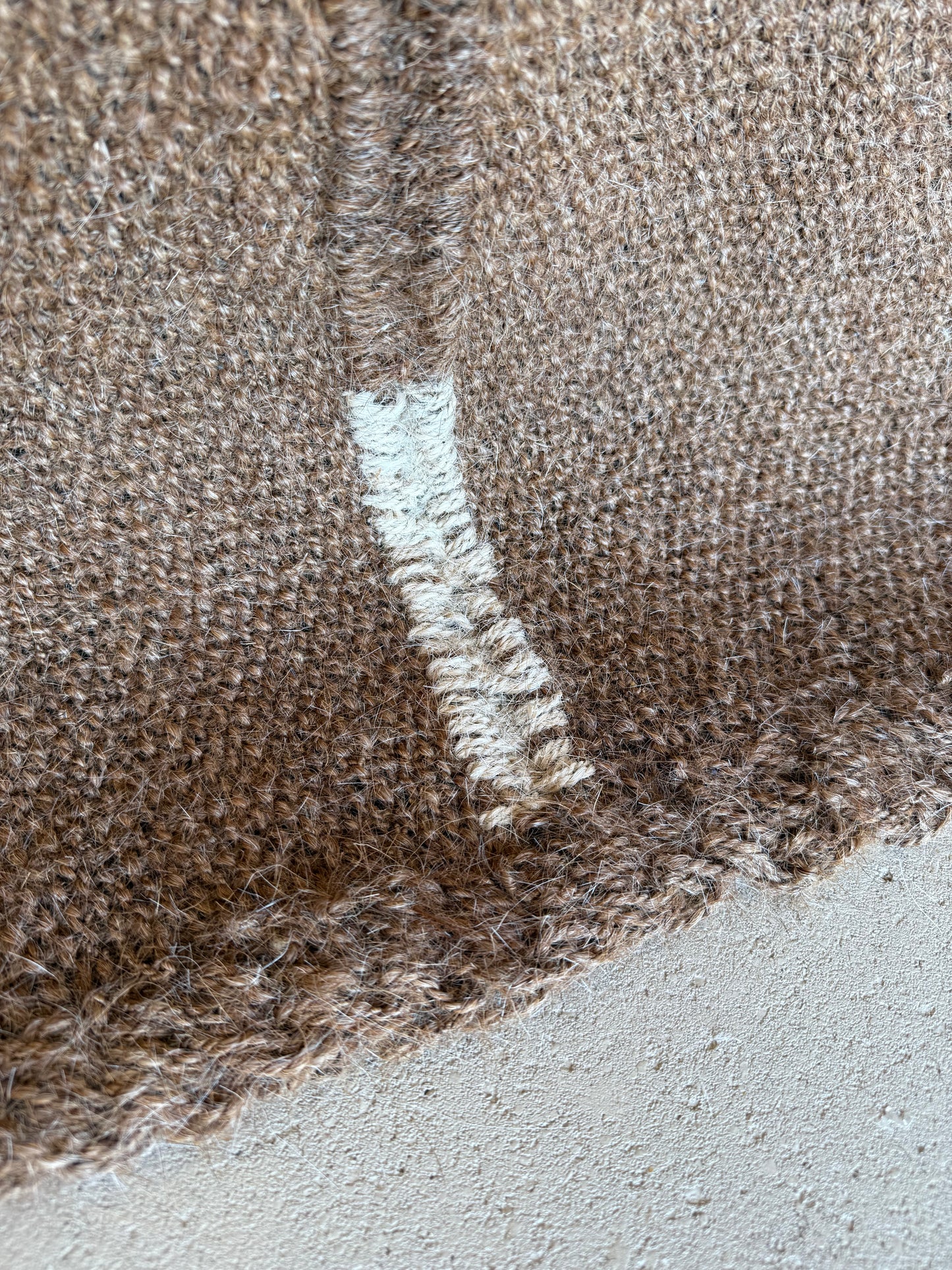 Tan Stitched Rug 230x135