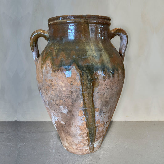 Vintage Terracotta Pot With Handles- Large