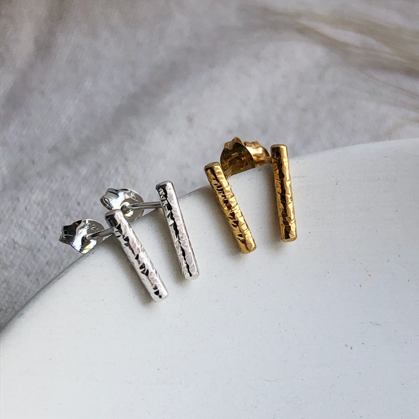 Luna Bar Studs by Louise Ineson