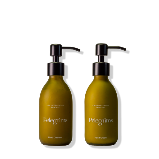 Pelegrims Hand Cleanser and Hand Cream Set: 270ml