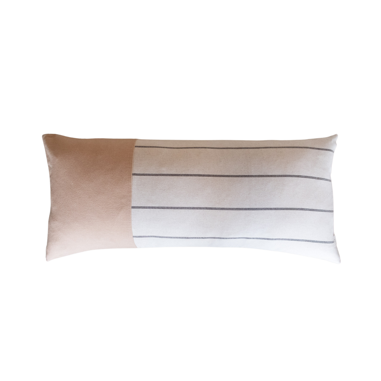 'Aiya’ Panelled Cushion Fawn 110x48