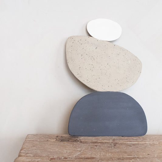 Wall Art, Balancing Pebbles Large by Clare Steel