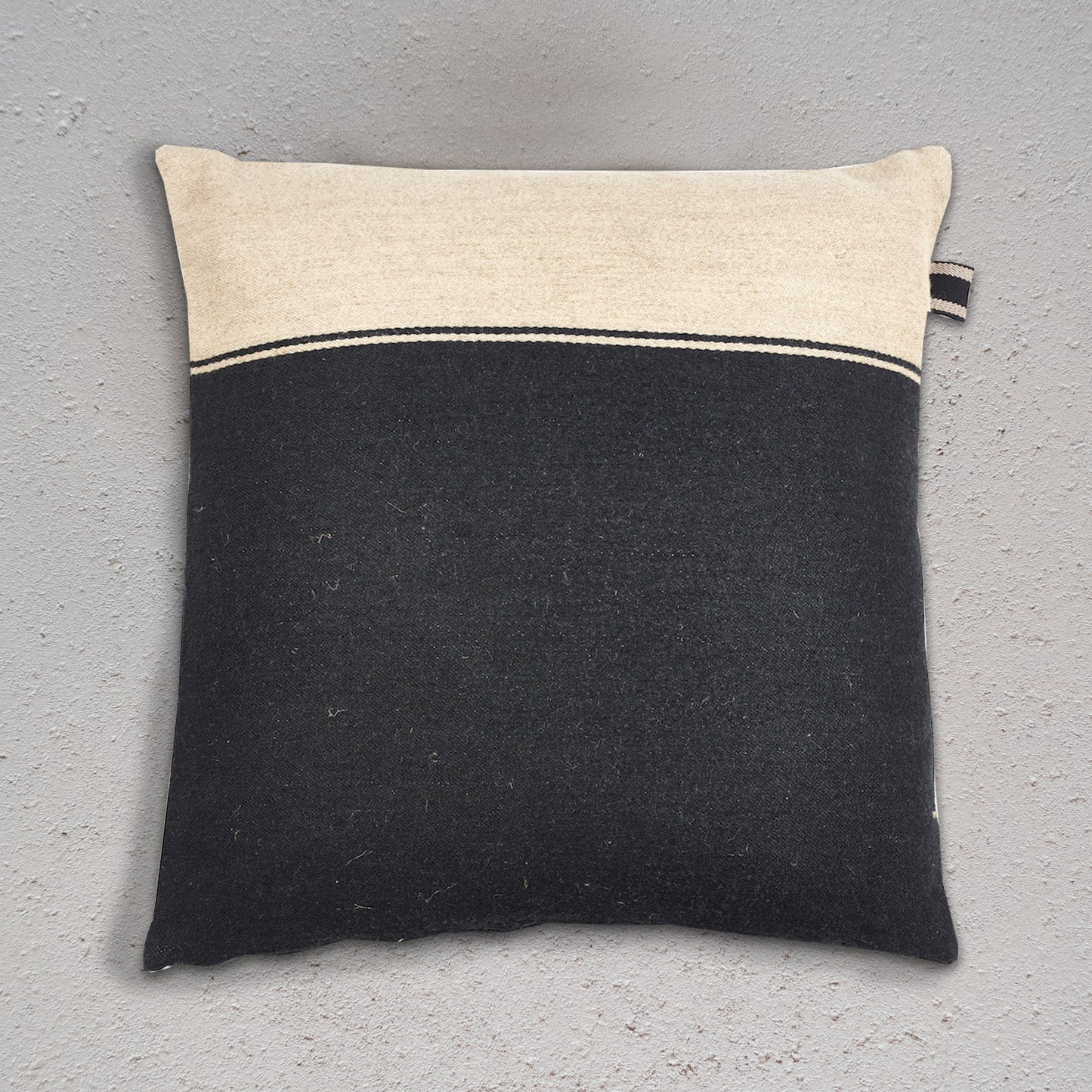 Libeco Marshall Cushion Cover Black Flax 63x63