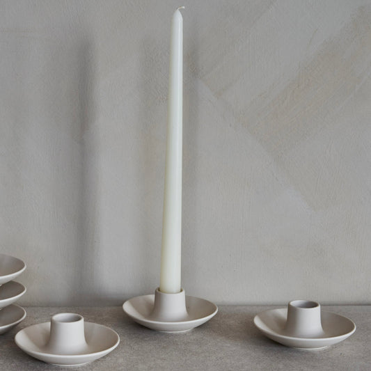 Stoneware Glazed Candle Holders