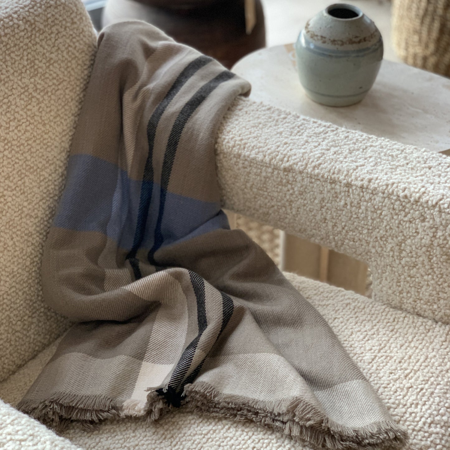 Cashmere Blanket Charcoal