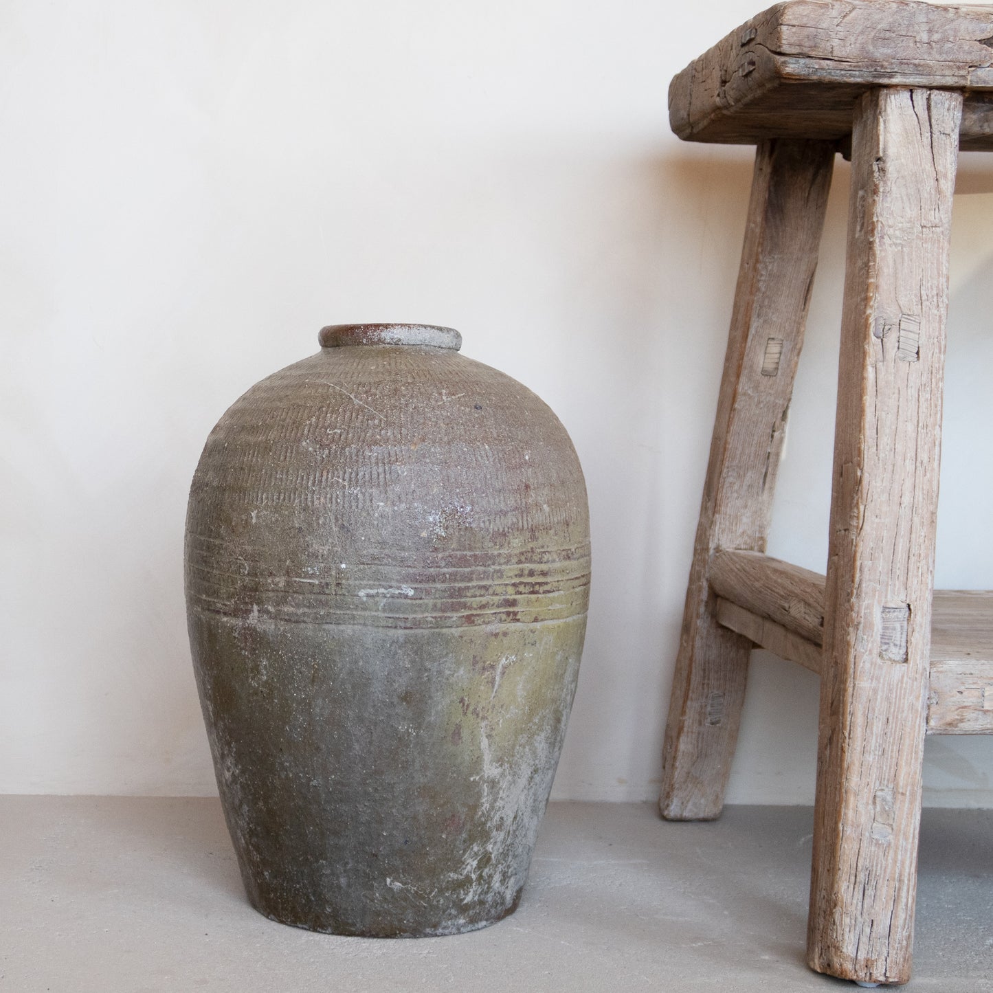 Rustic Large Brown Pot