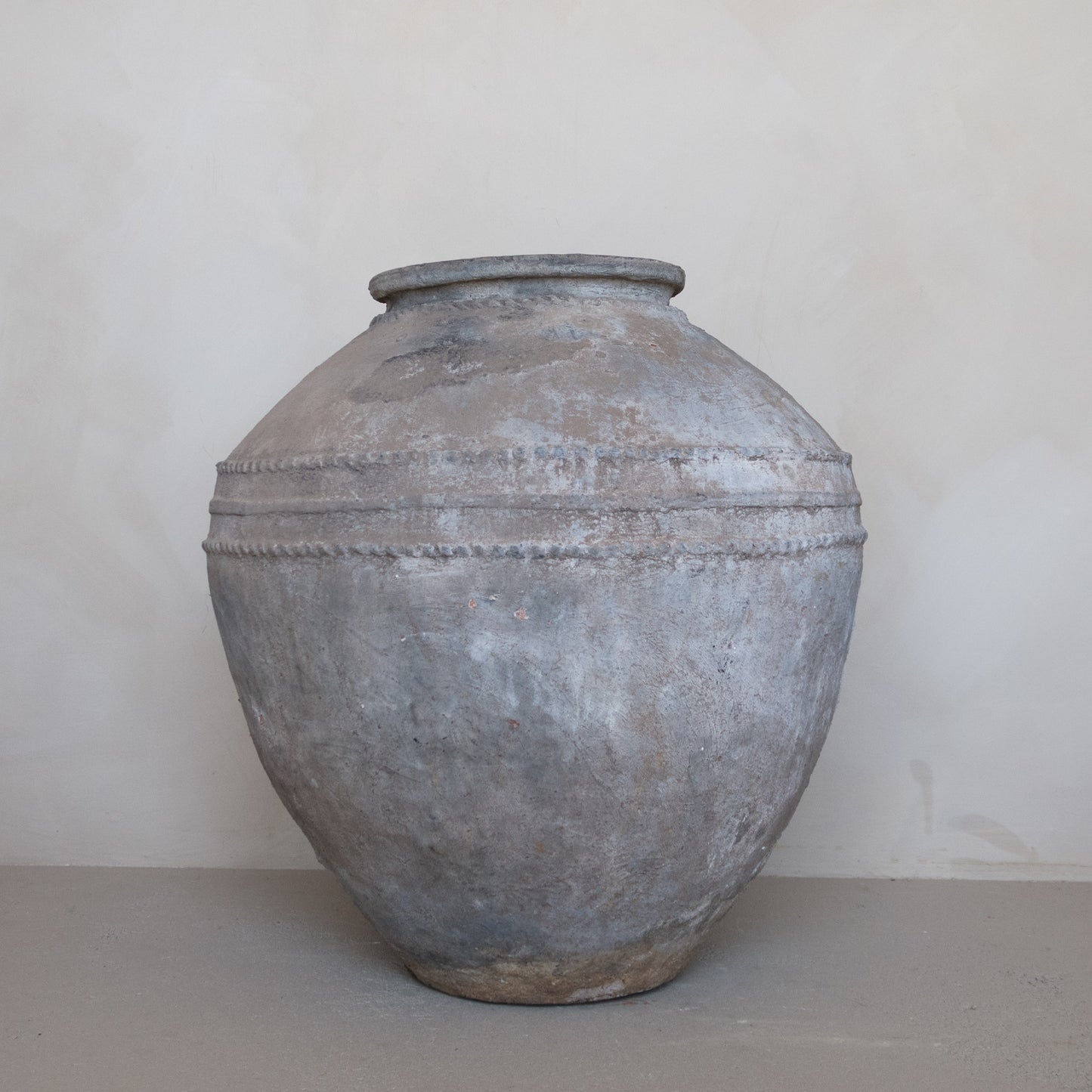 Vintage XL Grey Terracotta Pot