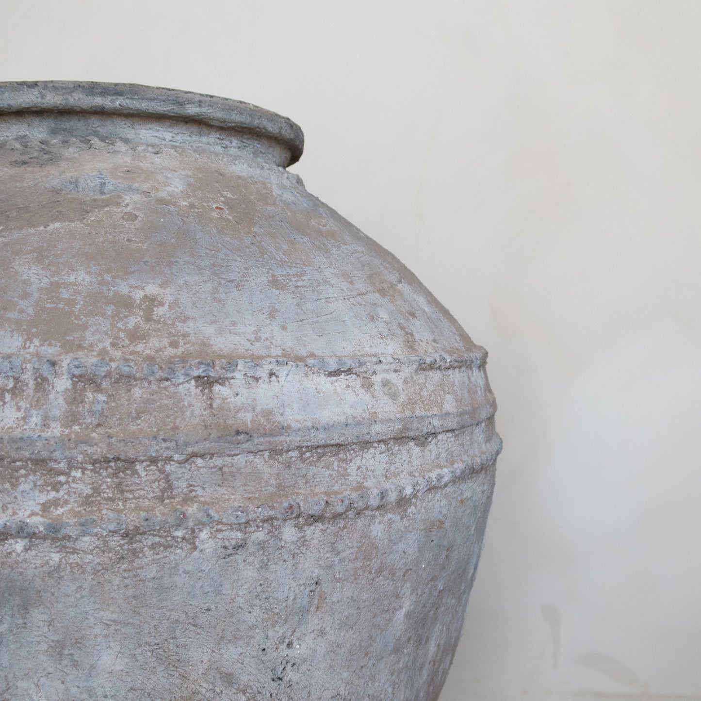 Vintage XL Grey Terracotta Pot