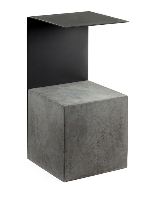 Serax Concrete and Steel Side Table