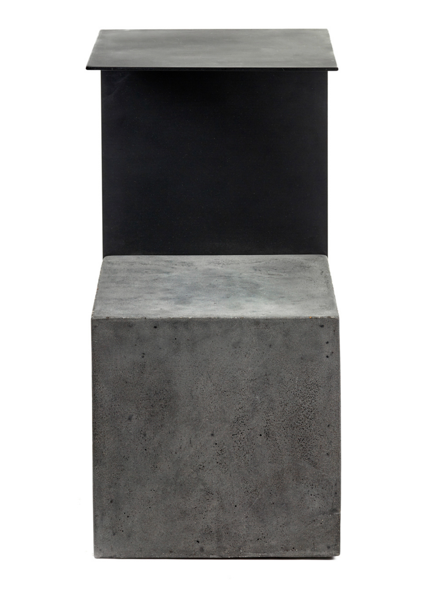 Serax Concrete and Steel Side Table