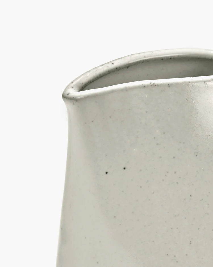'Out Of Lines' Off-White Stoneware Jug